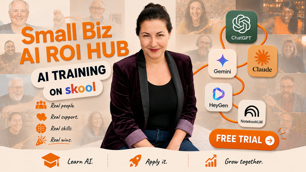 Small Biz AI ROI Hub, Alice Bazdikian's AI training community on Skool